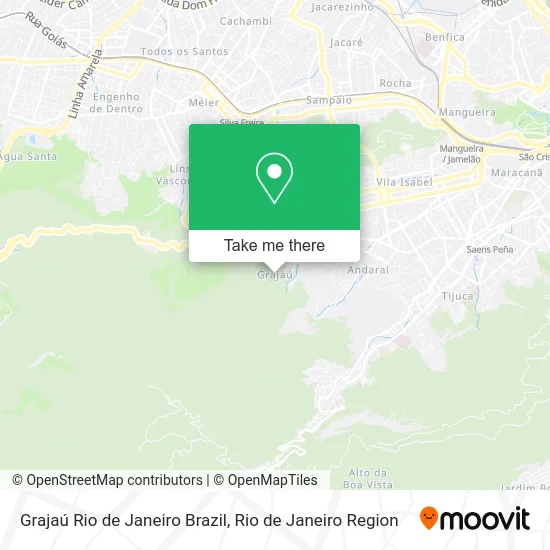 Grajaú Rio de Janeiro Brazil map