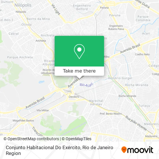 Conjunto Habitacional Do Exército map