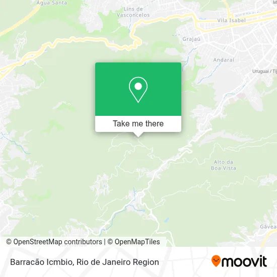 Barracão Icmbio map