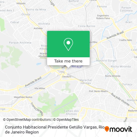 Mapa Conjunto Habitacional Presidente Getúlio Vargas