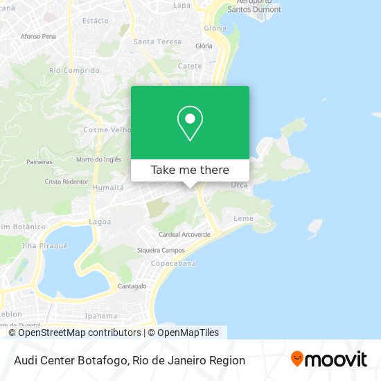 Mapa Audi Center Botafogo