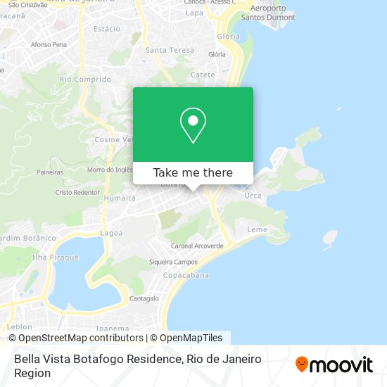 Bella Vista Botafogo Residence map