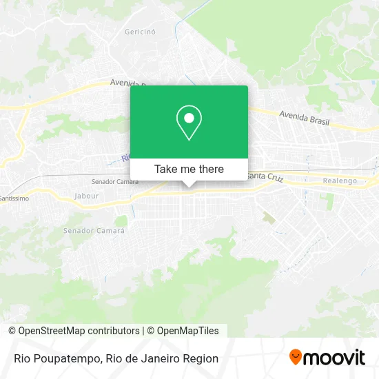 Rio Poupatempo map