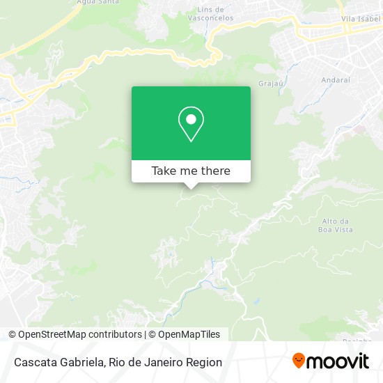 Mapa Cascata Gabriela