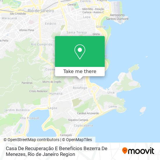 Mapa Casa De Recuperação E Benefícios Bezerra De Menezes