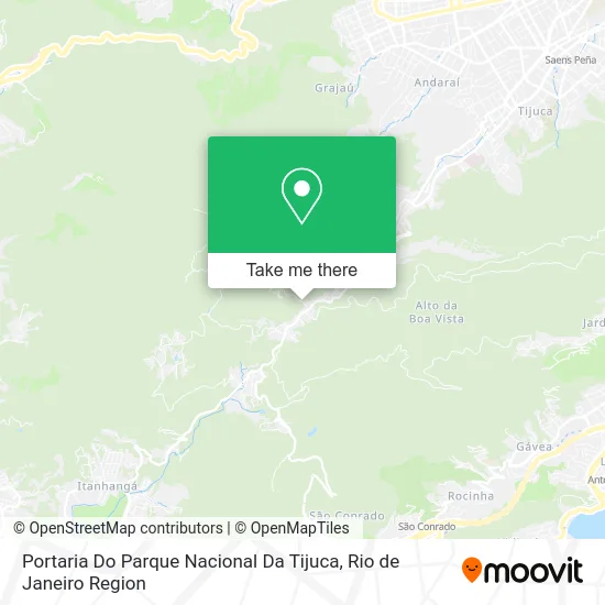 Portaria Do Parque Nacional Da Tijuca map