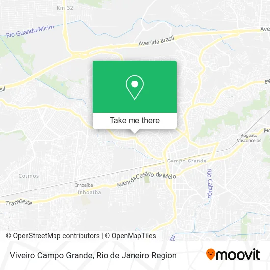 Viveiro Campo Grande map