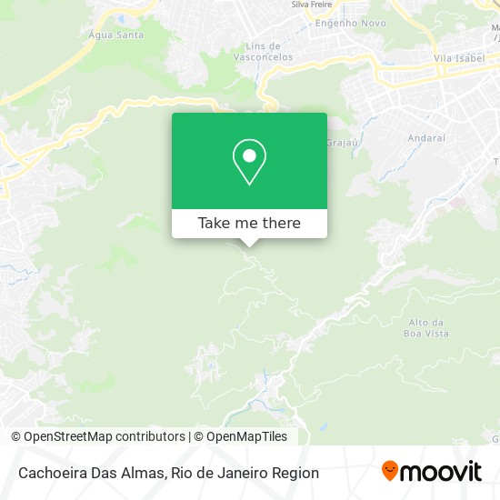 Cachoeira Das Almas map