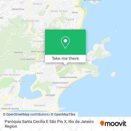 Mapa Paróquia Santa Cecília E São Pio X