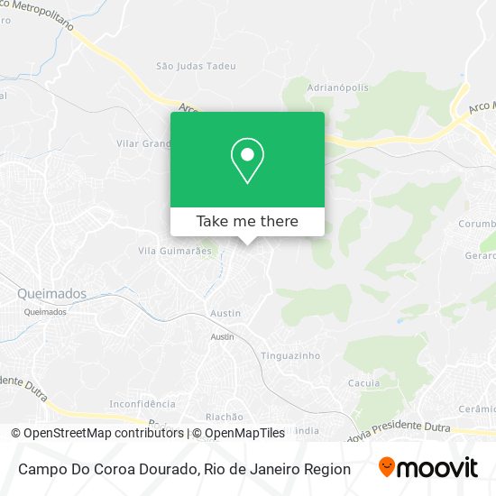 Campo Do Coroa Dourado map