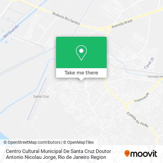 Centro Cultural Municipal De Santa Cruz Doutor Antonio Nicolau Jorge map