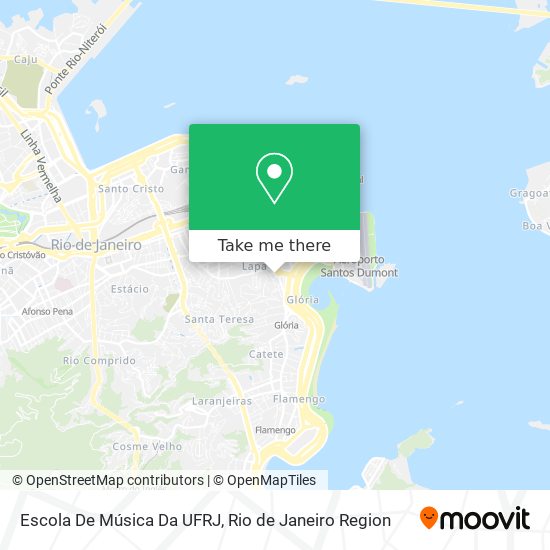 Mapa Escola De Música Da UFRJ