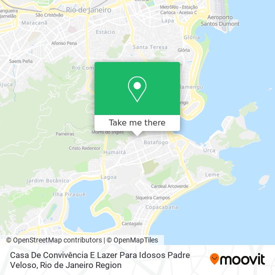 Casa De Convivência E Lazer Para Idosos Padre Veloso map