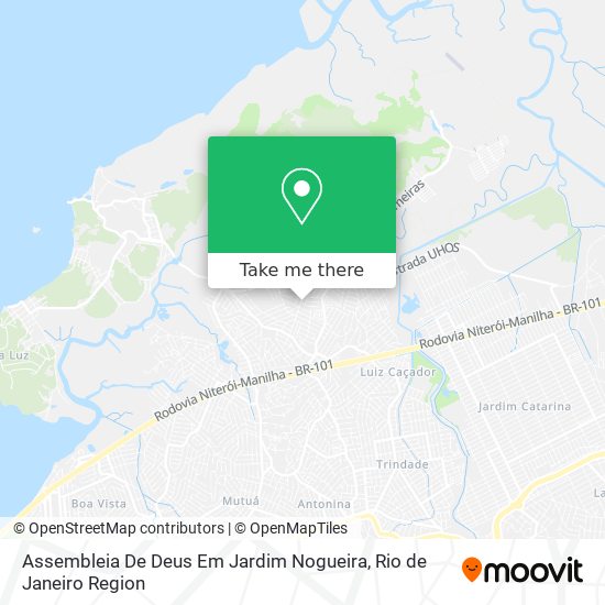 Assembleia De Deus Em Jardim Nogueira map