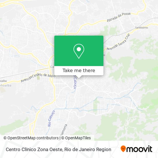Centro Clínico Zona Oeste map