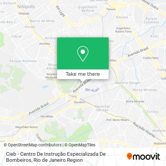 Cieb - Centro De Instrução Especializada De Bombeiros map