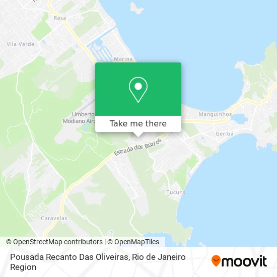 Pousada Recanto Das Oliveiras map