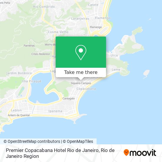 Premier Copacabana Hotel Rio de Janeiro map