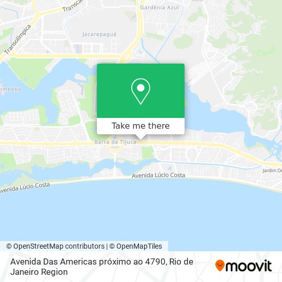 Avenida Das Americas próximo ao 4790 map