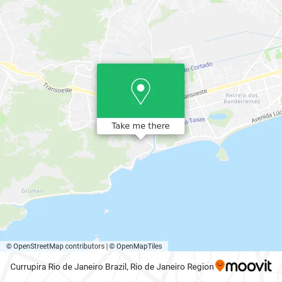 Currupira Rio de Janeiro Brazil map