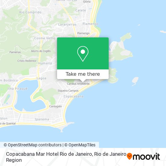 Copacabana Mar Hotel Rio de Janeiro map