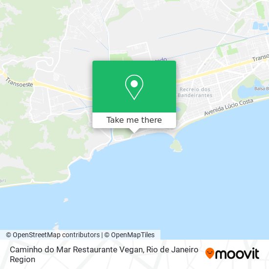 Caminho do Mar Restaurante Vegan map