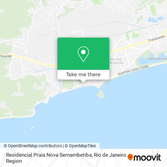 Residencial Praia Nova Sernambetiba map