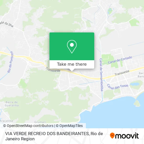 VIA VERDE RECREIO DOS BANDEIRANTES map