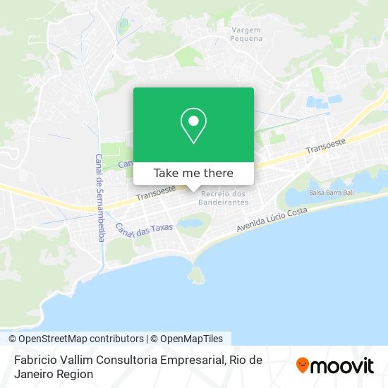 Mapa Fabricio Vallim Consultoria Empresarial