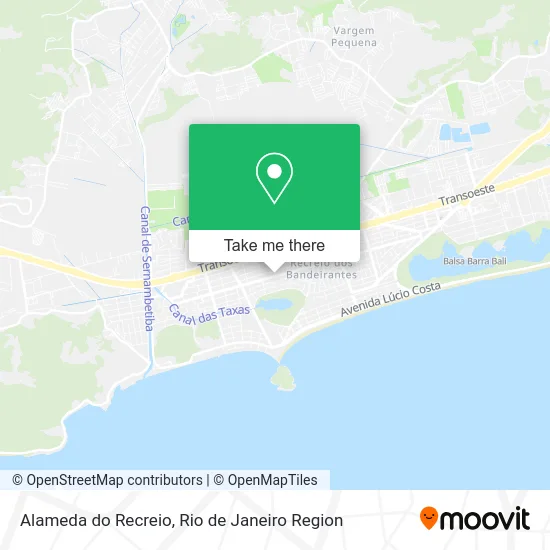 Alameda do Recreio map