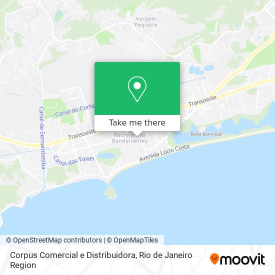 Mapa Corpus Comercial e Distribuidora