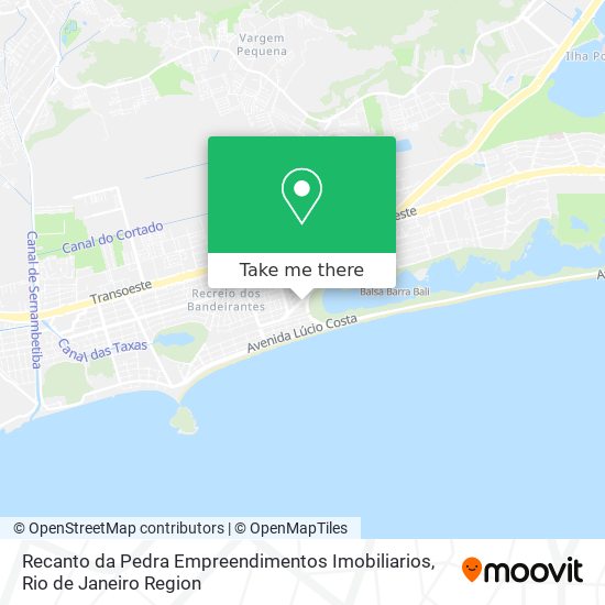 Mapa Recanto da Pedra Empreendimentos Imobiliarios