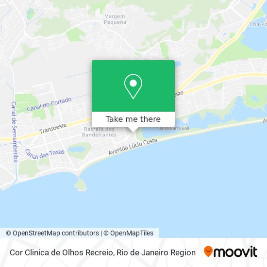 Cor Clinica de Olhos Recreio map