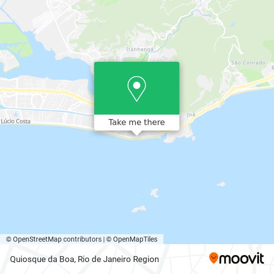 Mapa Quiosque da Boa