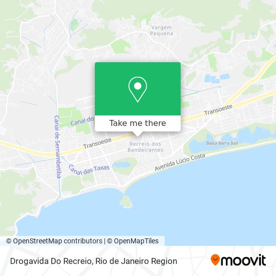 Drogavida Do Recreio map