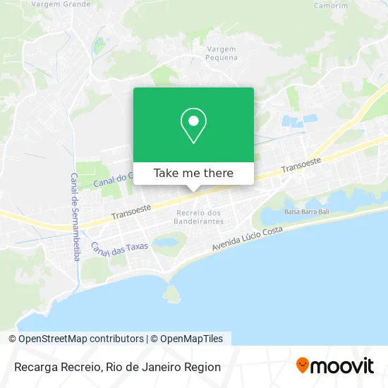 Recarga Recreio map