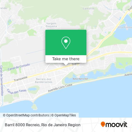 Barril 8000 Recreio map