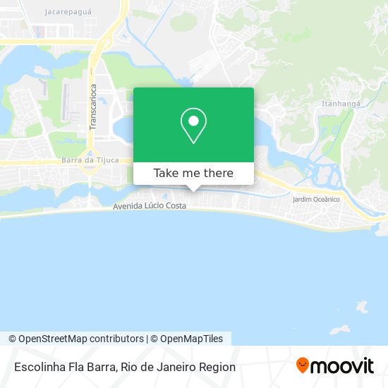 Mapa Escolinha Fla Barra