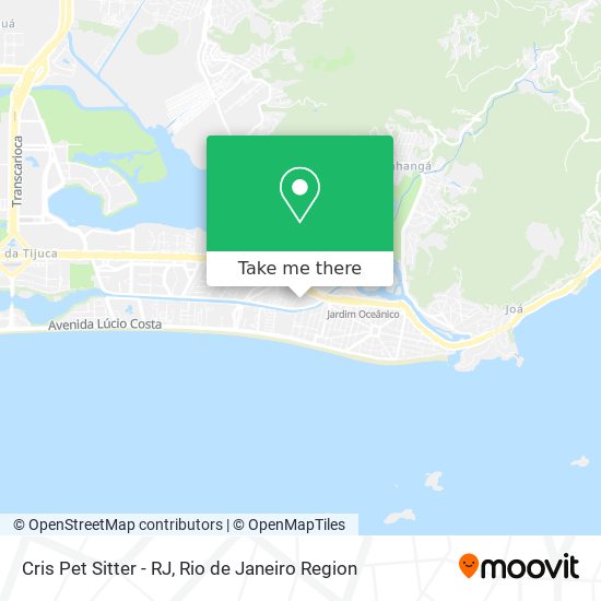 Mapa Cris Pet Sitter - RJ