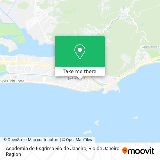 Academia de Esgrima Rio de Janeiro map