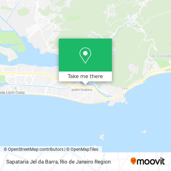 Sapataria Jel da Barra map