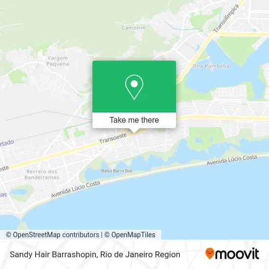 Sandy Hair Barrashopin map