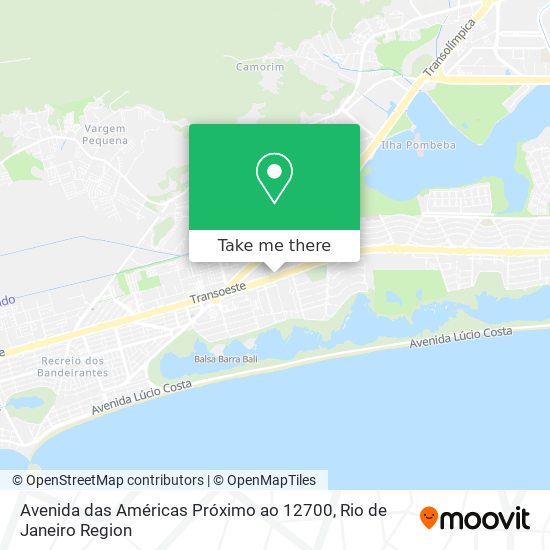 Avenida das Américas Próximo ao 12700 map