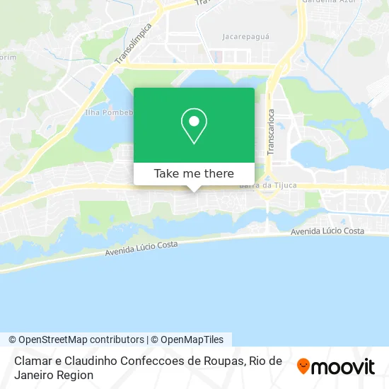 Clamar e Claudinho Confeccoes de Roupas map