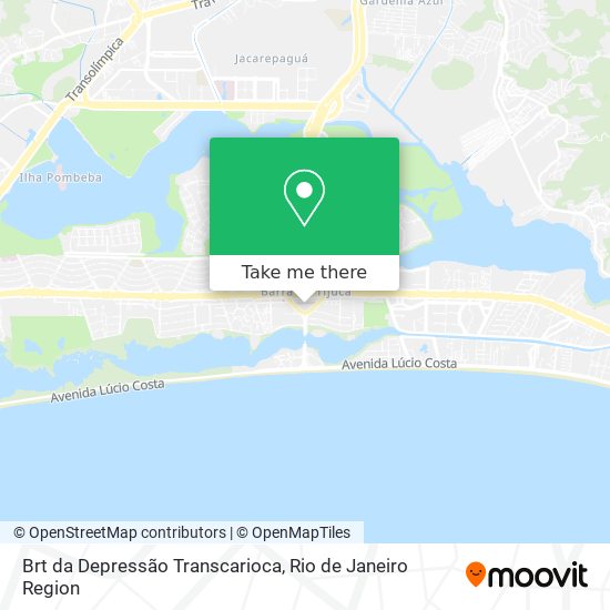 Brt da Depressão Transcarioca map