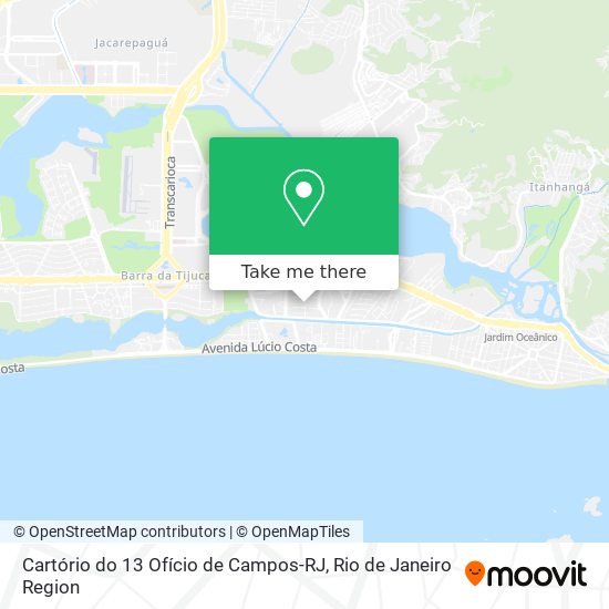 Cartório do 13 Ofício de Campos-RJ map