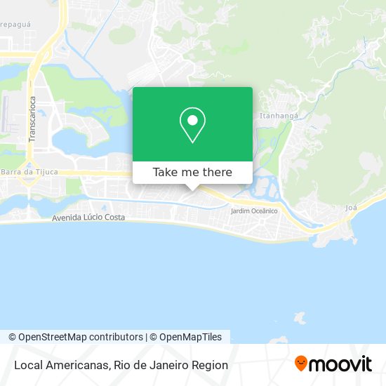 Local Americanas map