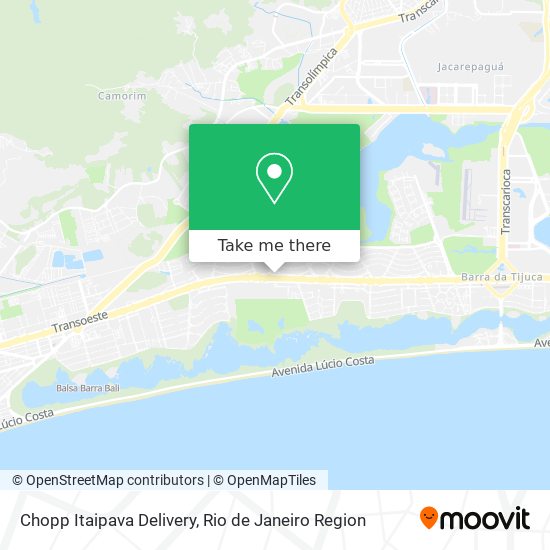 Mapa Chopp Itaipava Delivery