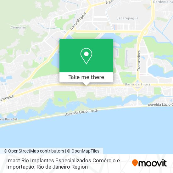 Mapa Imact Rio Implantes Especializados Comércio e Importação