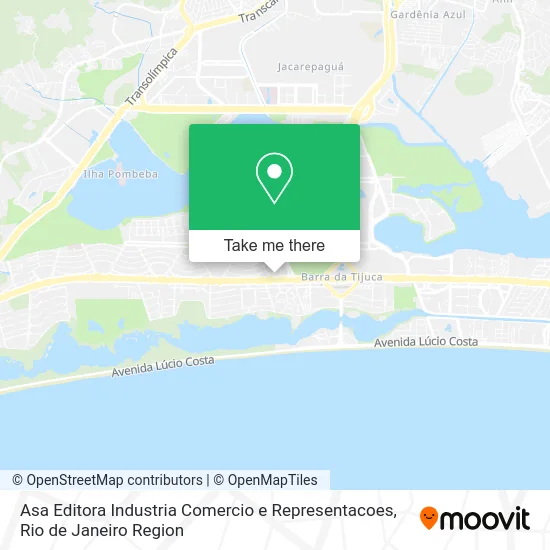 Asa Editora Industria Comercio e Representacoes map